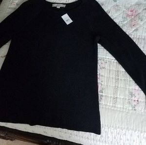 LOFT Black Sweater Small NWT